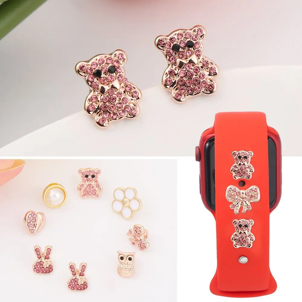 Sport Strap Bracelet Decor Wearable Devices Watchband Ornament Rubber Bracelet Decoration  Accessories Silicone Strap Decorative Nails