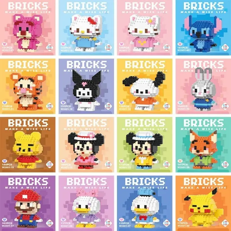 Bricks Mini Building Block Assembled Small Particles Toys For Kid ...