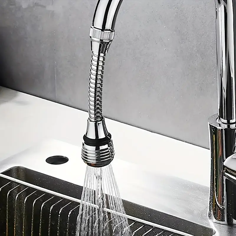 Kitchen Faucet Aerator, Durable Flexible Faucet Extender, Splash Proof Kitchen Sink Tap Aerator for Home Kitchen Bathroom 0