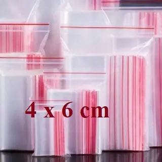 500g túi zip đựng thực phẩm, zipper chỉ đỏ dày dặn, loại tốt, 30 kích thước khác nhau từ 4 cm x 6 cm đến 30 cm 3