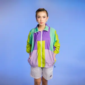 Jaket Vintage 90s DYH - Verdant full printing Windbreaker