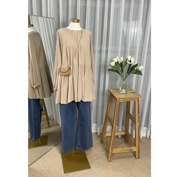 Maisa Ruffle Blouse - rayon twill premium Baju 3