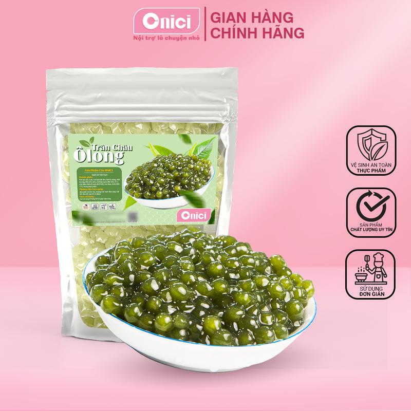 Trân Châu Olong túi 200gr - 400gr Bếp Của Mẹ ONICI - kèm công thức nấu Topping Trà Sữa