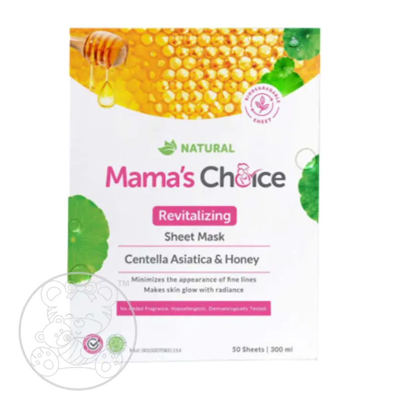 Mama's Choice Revitalizing Sheet Mask Centella Asiatica & Honey 3Pcs 0