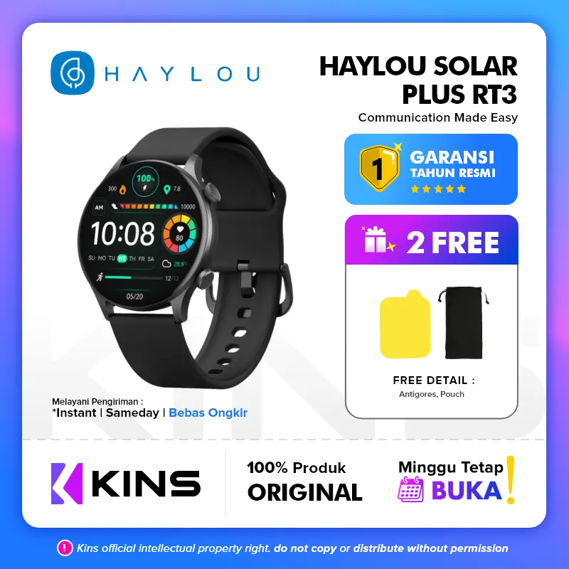 Haylou Solar Plus RT3 1.43" AMOLED 105 Sports Mode IP68