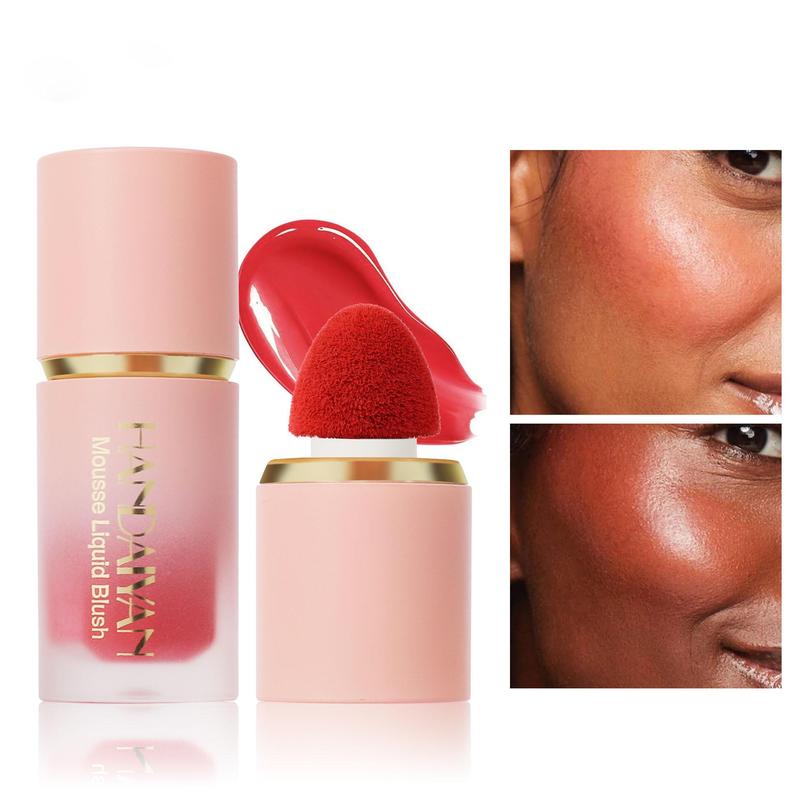 Long Lasting Liquid Blush, 1 Count Natural Look Matte Blush for Daily Makeup, Lightweight Blush, Soft Color Shadow, Suitable for All Skins, Flawless, Makeup Products 4