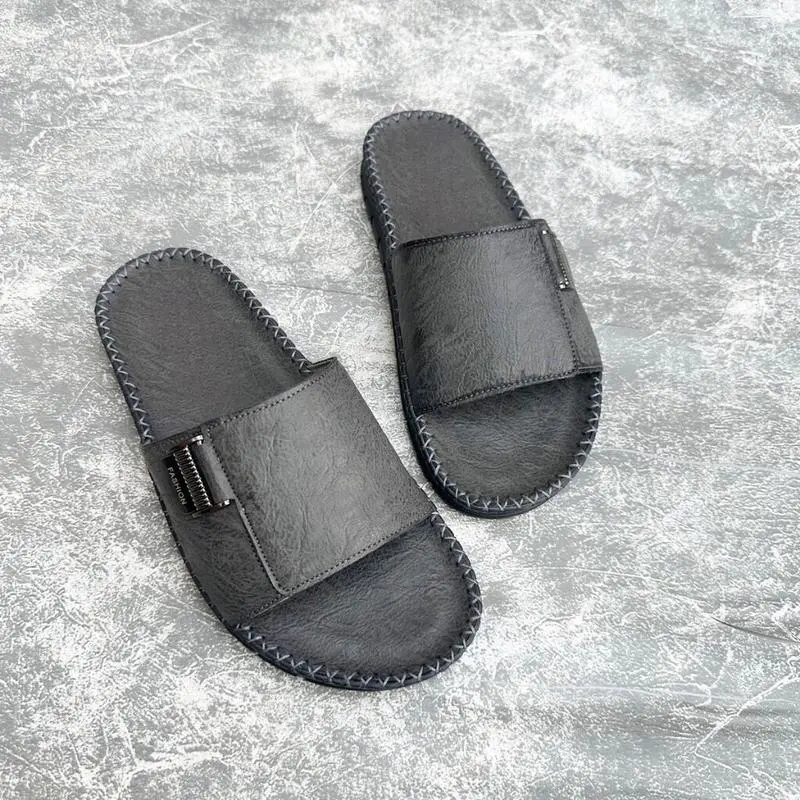 Dép Doctor nam khâu quai toàn bộ - mác fashion chống gỉ - dép quai khâu chỉ chắc chắn- lót da cùng tông êm ái DéP Cao Su Đế Bằng depnamdep  2024 4