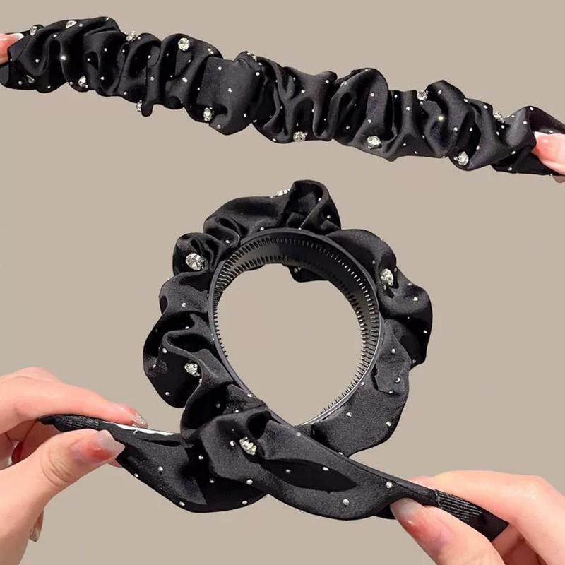 Product Introduction of Temperament Headband For Women With A High-end Feel Korean Version Versatile Crushed Headband 20