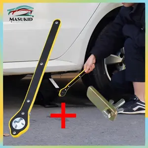 [Masukid] Kunci Pas Dongkrak Mobil Universal Ratchet Wrench Rocker dongkrak mobil wrench kunci torsi Adaptor Alat Besi Car Motorcycle Sepeda