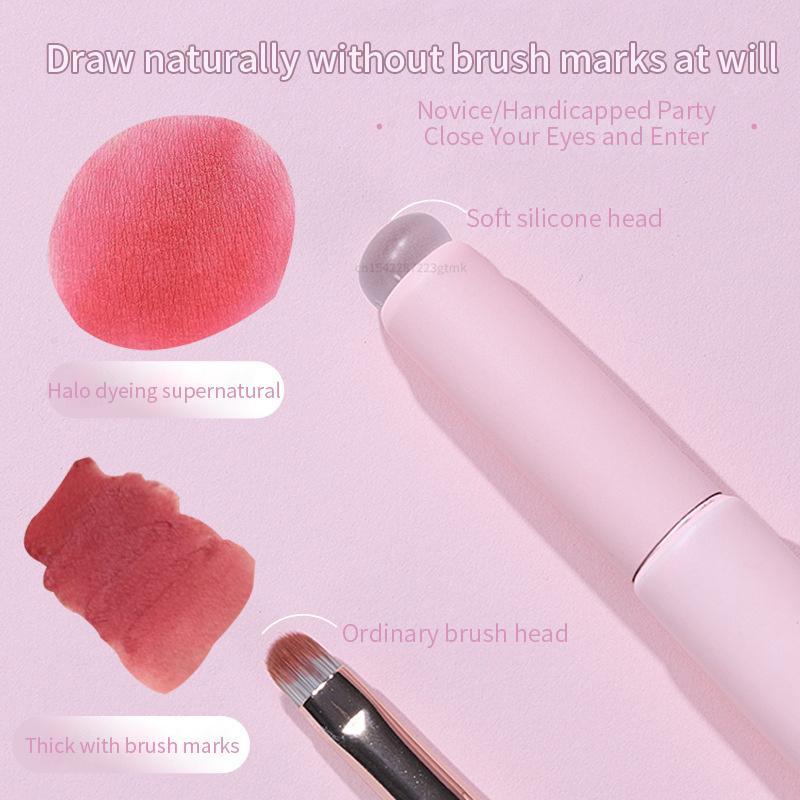 Product Introduction of Upgrade Silicone Lip Brush With Cover Angled Concealer Brushes Lip Balm Lip Gloss Round Head Concealer Brushes Make Up Brushes 22