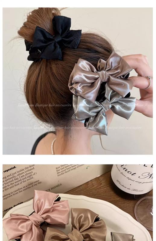 Product Introduction of French High-quality Ball Head Grip 2024 New Bow Hairpin Female Shark Head Clip Jewelry 8