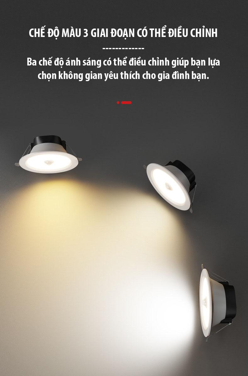 Product Introduction of Đèn LED âm trần cảm ứng chuyển động, đèn led âm trần cảm biến điều khiển bằng giọng nói, tự động tắt đèn, cảm nhận ánh sáng thông minh,Thiết kế chắc chắn, Hiệu suất vượt trội, Ánh sáng chất lượng cao 12