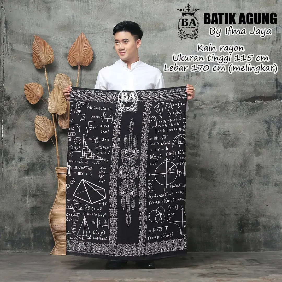 SARUNG GOYOR MOTIF RUMUS MATEMATIKA