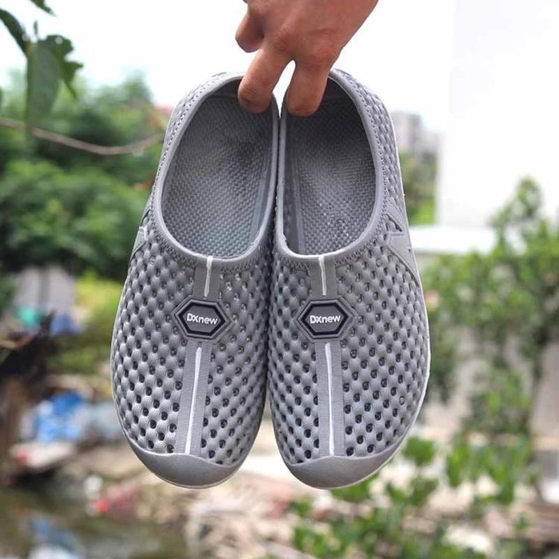 Giày nhựa đi mưa Nam ,trống trơn trượt có lổ thông thoáng 3