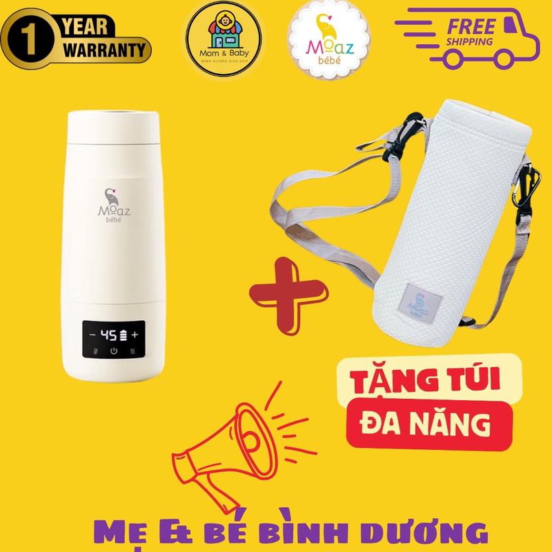 Bình đun nước pha sữa di Động Cho Bé Moaz BeBe _MB 058(BẢN MỚI) Bảo hành 12 tháng