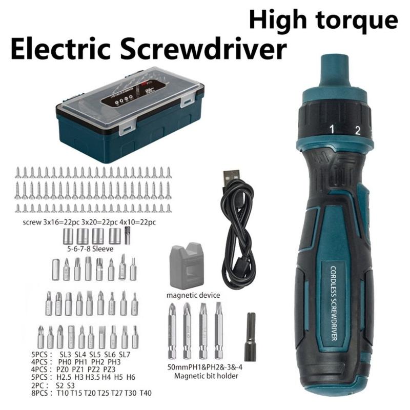 Product Introduction of Portable 3.6V Electric Screwdriver 6 Torque Wireless Cordless Screwdriver Precision Handheld Screw Driver Bits 19