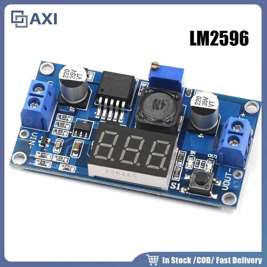 LM2596 LM2597 DC-DC  4.0-40V   แบบปรับได้ step-down พร้อมจอแสดงผลดิจิตอล ตัวควบคุมแรงดันไฟฟ้า   ร้าน
