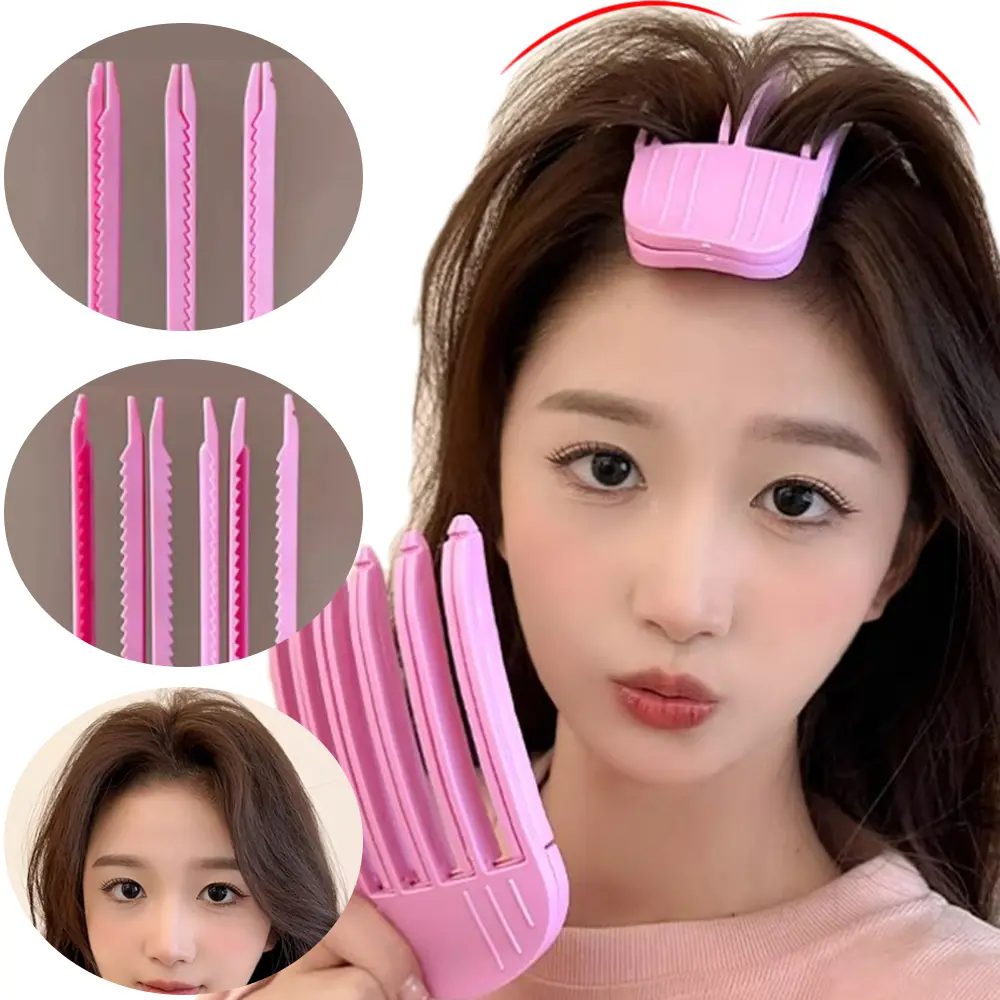 3/6Teeth Fluffy Hair Roots Clips Comb Lazy Hair Top Styling Curling Barrel Portable Korean Hairs Clip Volume Wind Sculpting Comb Haircare Heatless