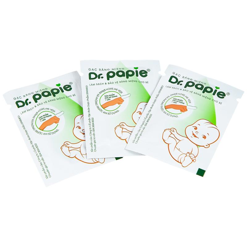 Gạc răng miệng Dr.Papie 0+ cho bé (30 gói) 3