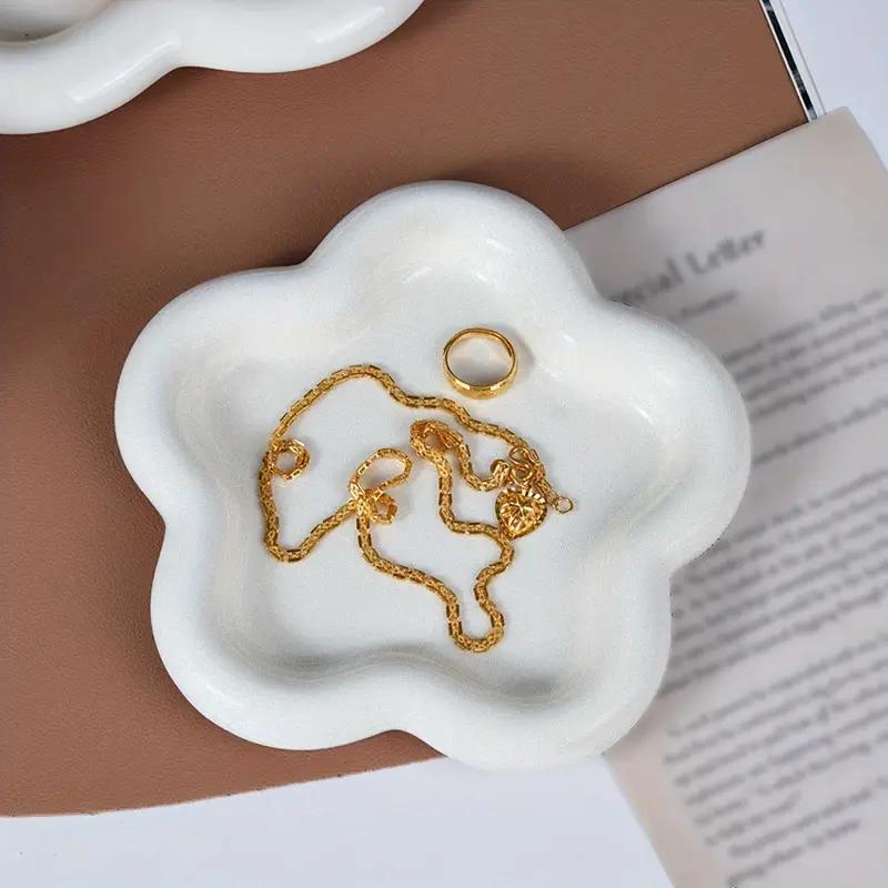 Product Introduction of Summer Small Space Organizer, Bedroom Accessories Flower Shaped Jewelry Tray, Creative Room Organizer Jewelry Storage Holder, Jewelry Organizer, Home Accessories Bedroom Storage Dresser Desk Organizer 15