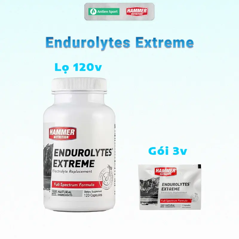 Muối Bù Điện Giải Hammer Endurolytes's Extreme - bù nước và muối khoáng, phục hồi cơ thể 3