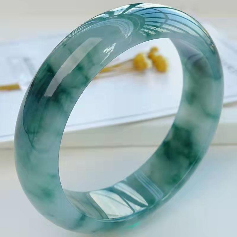 Product Introduction of Vòng Tay Ngọc Bích Myanmar, Chất Liệu Ngọc Bích Tự Nhiên Nguyên Chất, Loại Sáp Băng Cao, Hoa Lan Nổi Loại Màu Xanh Lá Cây, Nhẫn Lốp Trong Suốt, Vòng Tay Ngọc Bích Nữ, Hàng Mới Về 2025 6