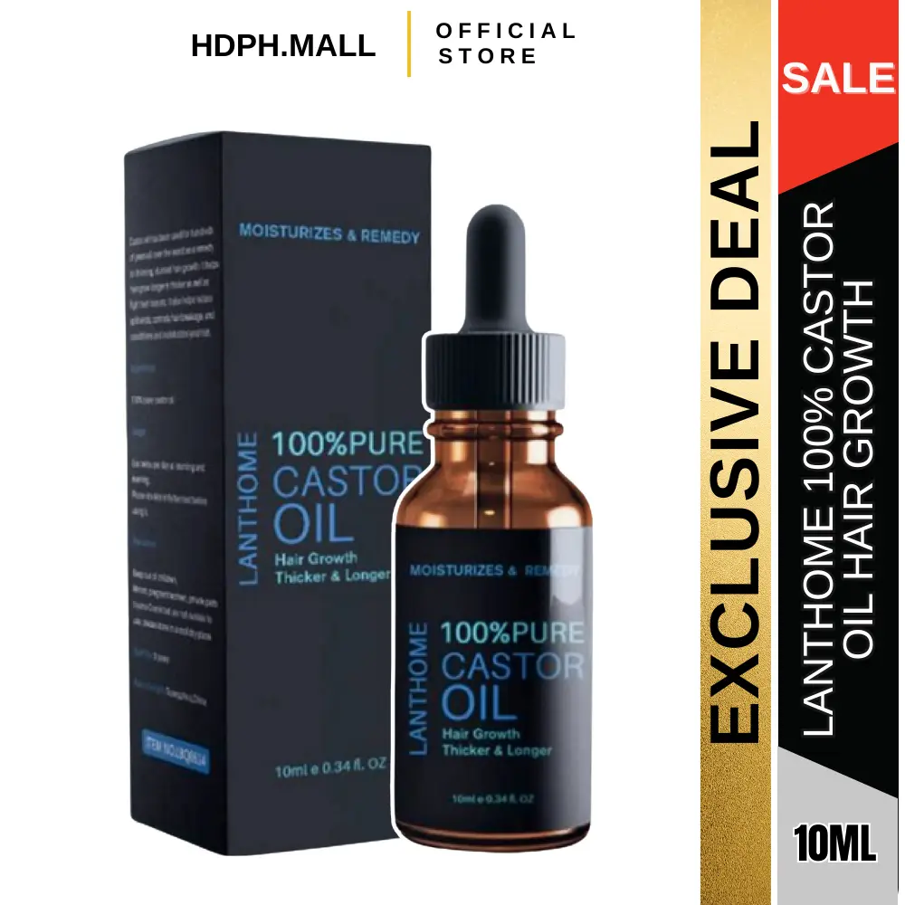 Pure Castor Oil Hair Growth Hair Grower Eyelash Grower Thicker Longer Hair Care