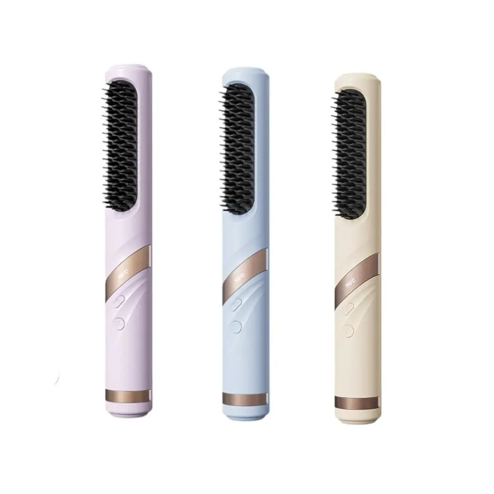Cordless Hair Straightener Straightening Brush for Beginner Women Beauty