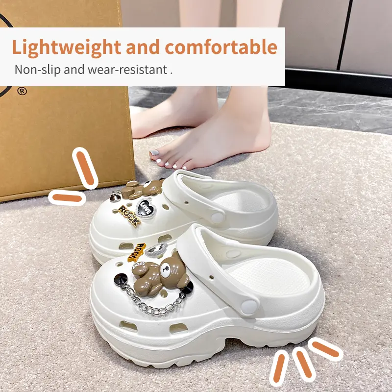 Dép lê xốp EVA, Đế Dày, Mẫu Thời Trang Nữ, Dép Dễ Thương, Dép Đi Biển, Thích Hợp Mặc Ngoài Trời, Giày Nữ Trẻ Trung, Sandal, 33015