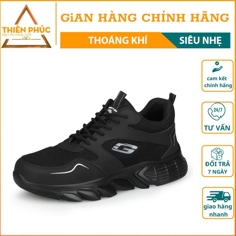 Giày bảo hộ  động kiểu dáng thể thao chống đâm thủng, giày bảo hộ mũi thép siêu nhẹ thoáng khí giay  bao dong thoi trang Nam giay  baohosieunhe