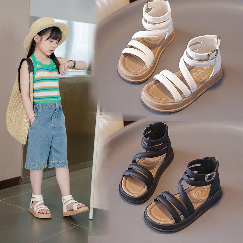 [SDG59] Sandal Chiến Binh Cổ Cao - Dành Cho Bé Gái  - Phong Cách Hàn Quốc - Size Từ 26 Đến 37 - Thời Trang Trẻ Em KIDS