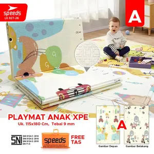 SPEEDS playmat bayi matras lipat karpet playmate tikar 115x180 9mm