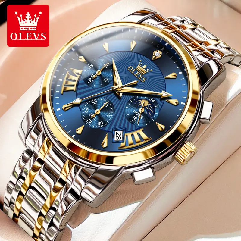 Đồng hồ thời trang nam dây thép phong cách classic họa tiết Sunburst Guilloche 1