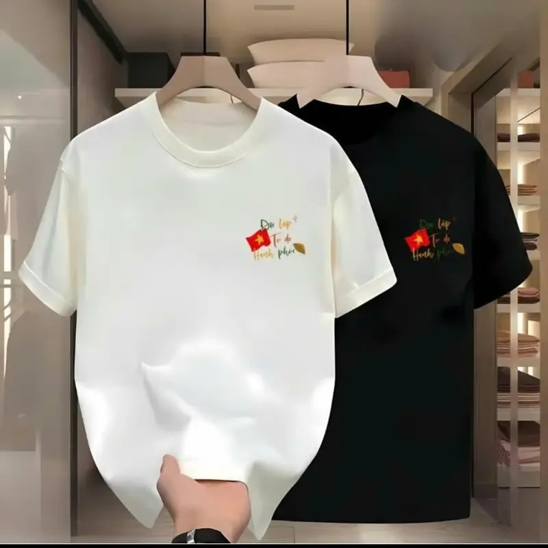 Áo thun yêu nước hình in ẤM NO HẠNH PHÚC sắc nét chất cotton 4 chiều thoáng mát, đủ size - Áo gia đình Nhân Uniform 7