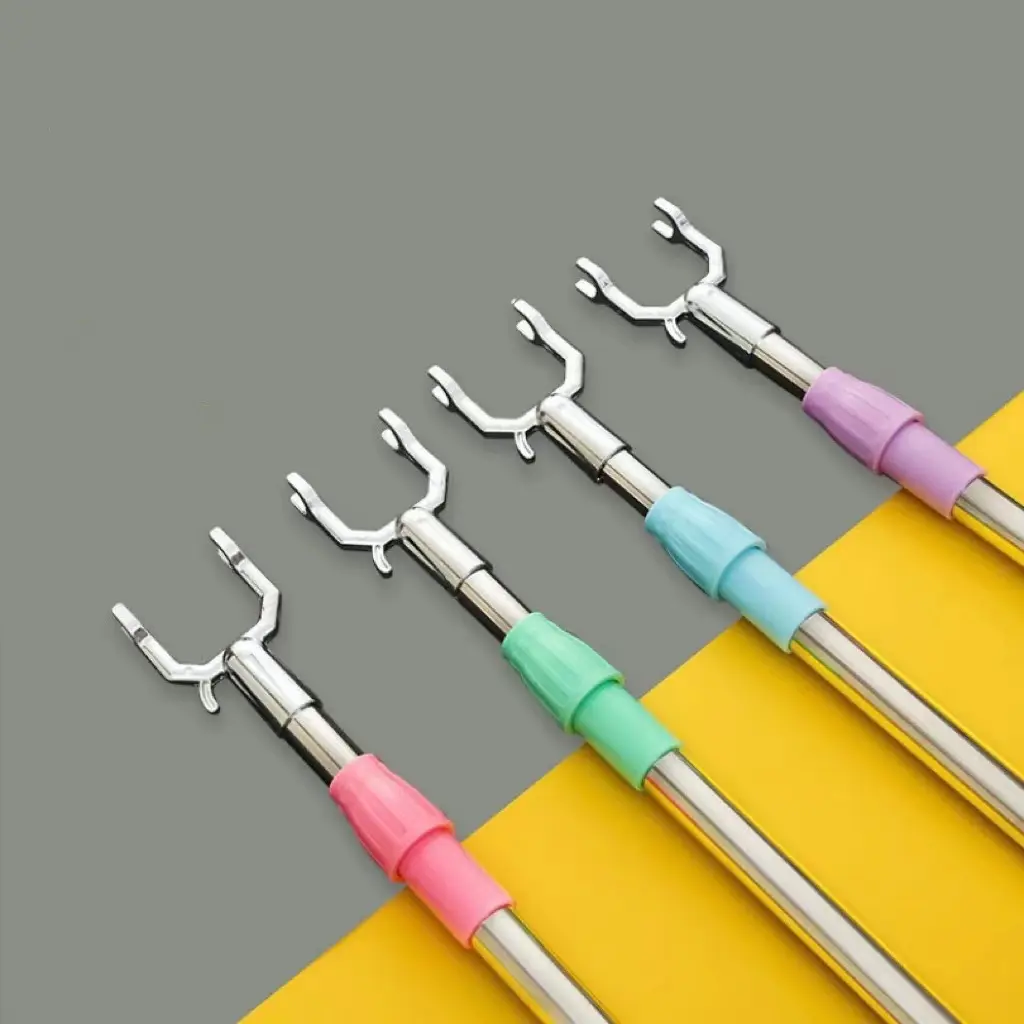 Balcony fork pole clothes hangers,retractable pole,panungkit,space-saving drying rack for home,KOIKOIME