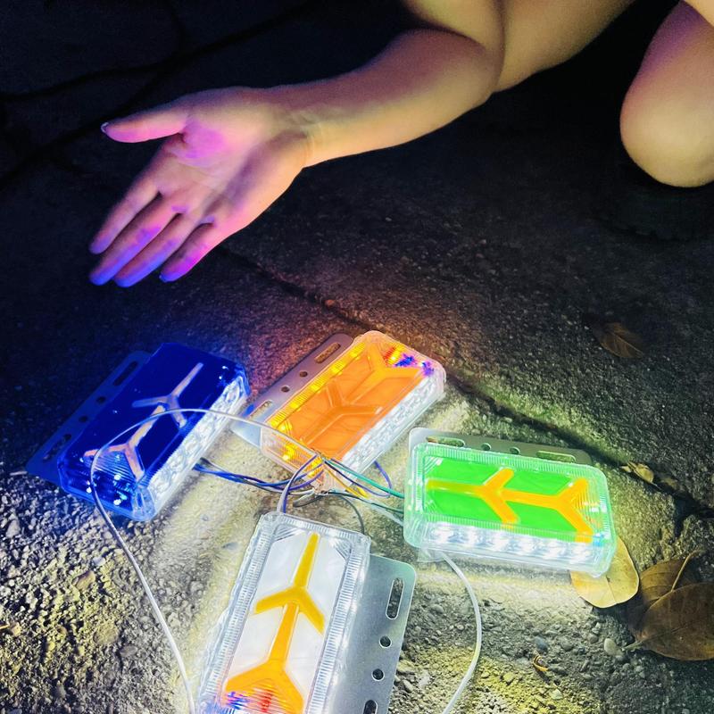 Đèn Sườn Xương Cá dành cho xe tải điện 12v và 24v đủ màu sắc