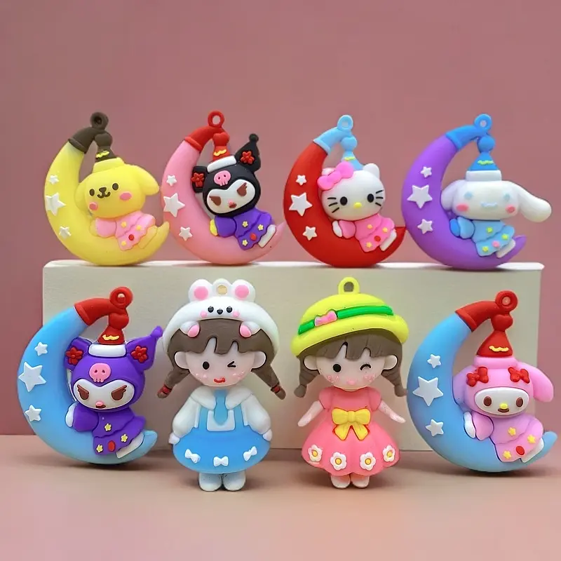 Búp Bê 3D Hoạt Hình, Chỉ Có Kuromi Và Thiết Kế Cô Gái Bện, Thủ Công Tự Làm 1