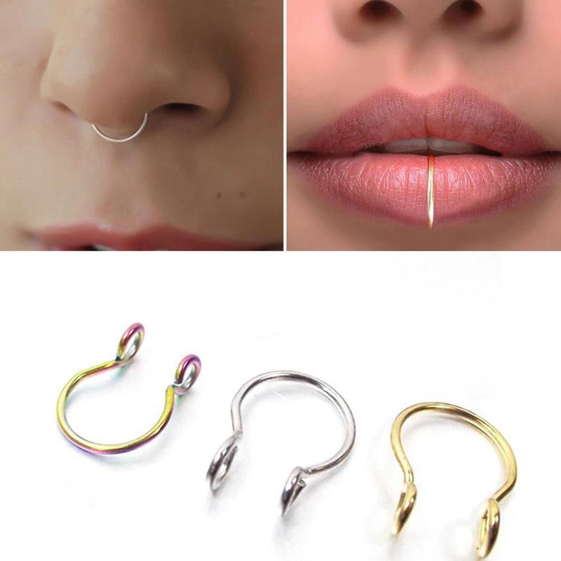 Product Introduction of Stainless Steel U-shaped Nose Rings Nose Clips And Plating Nose Pins Fittings Vacuum Piercing Z4T5 22