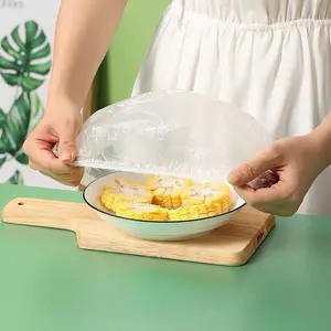 [100Pcs] Plastik Pelindung Makanan / Penutup kepala mandi Shower hotel salon SPA / 100pcs Easy Plastic Food Cover Disposable / Plastik Wrapping Pembungkus