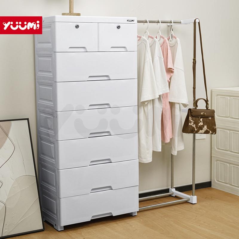 YUUMI Plastic durabox drawer with Hanger Rack wardrobe cabinet - TikTok ...