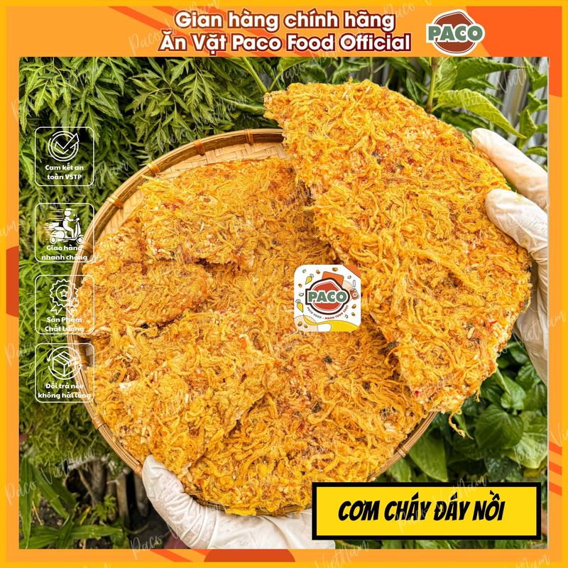 CƠM CHÁY ĐÁY NỒI SIÊU NHIỀU CHÀ BÔNG NGON PACO FOOD GIÒN NGON GẠO ST25 TÚI LỚN 500g-đồ ăn vặt snacks food Thức Ăn