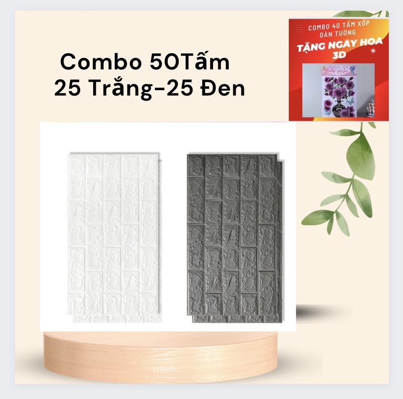 Product Introduction of Combo 50 tấm xốp dán tường đủ màu kt 70x40 ( Tặng hoa ) 17
