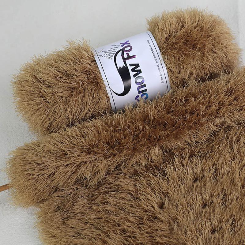 Product Introduction of 98g/Roll Double-Sided Fluffy Knitting Yarn DIY Hat Scarf Sweater Winter Warm Crochet Thread DIY Sewing Accessories 15