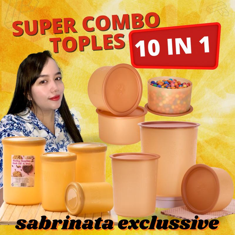 Product Introduction of CPM Toples Plastik Kedap Udara Set Lengkap Paket Toples Super Combo 10in1 Best Selling 6