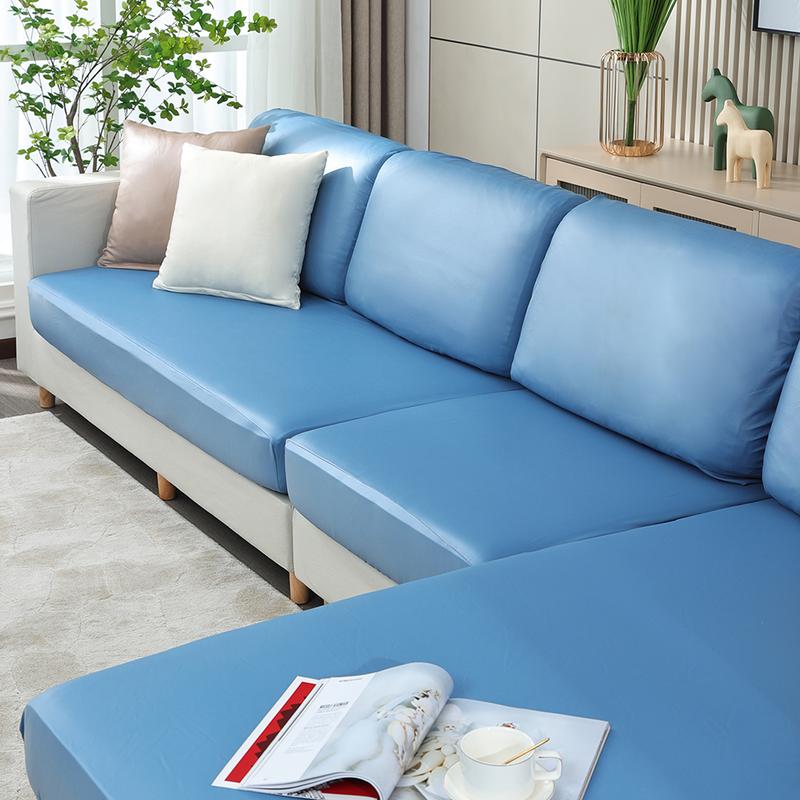 Product Introduction of [juhua] 1/2/3/4 Seater PU Leather Elastic Sofa Seat Cushion Covers for Living Room Waterproof Stretch Chair Seat Cover Couch Slipcover 32