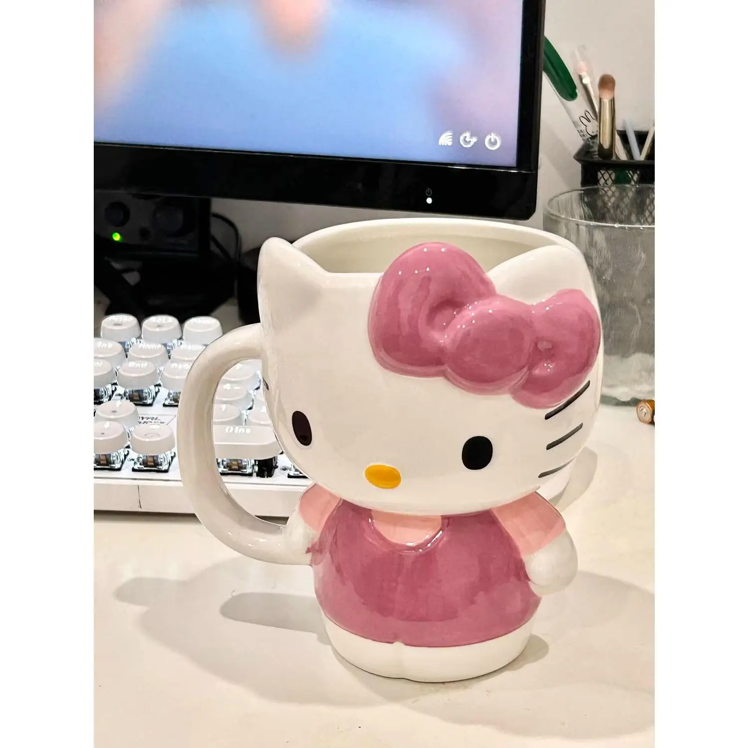 Hellokitty Ceramic Mug KT Creative Cartoon Water Cup Large Capacity