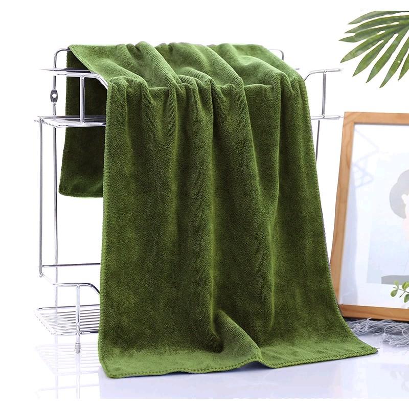 combo 2 Khăn Tắm 70x140cm  siêu mềm mịn siêu thấm hút nước chất liệu microfiber Nhà Tắm 4