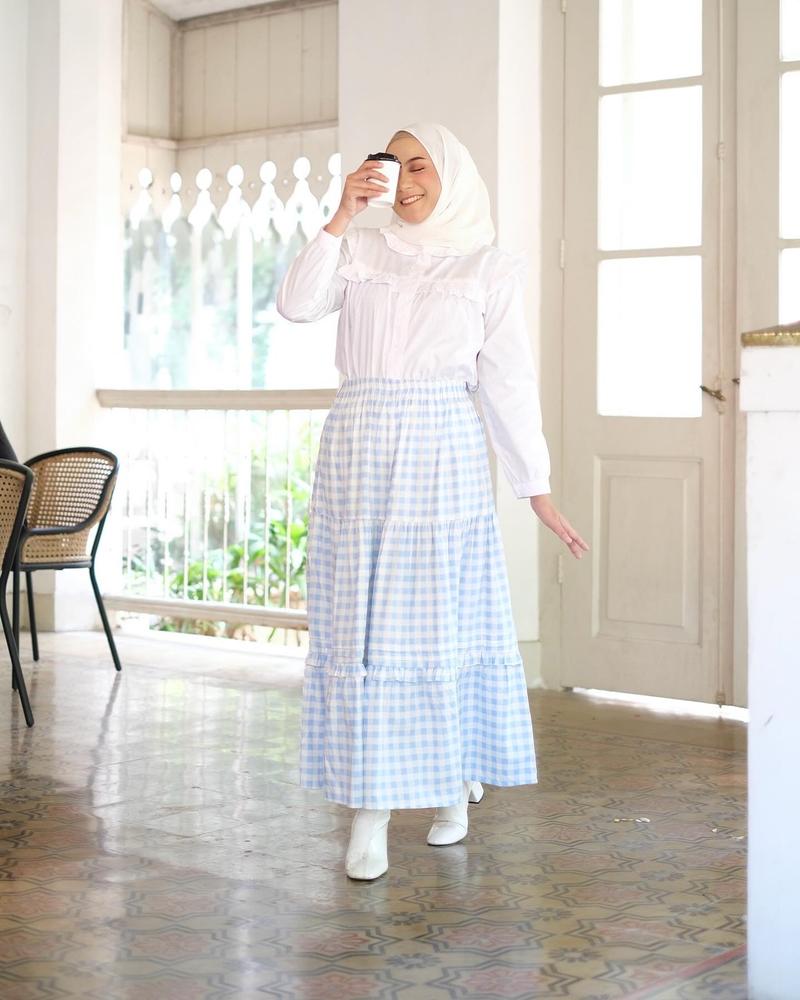 Product Introduction of NUNA GINGHAM SKIRT | BHUU | Rok Panjang 3