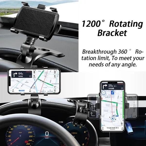 Car Phone Holder, Dashboard Mount, Adjustable, Suitable for Car Interior Use 5