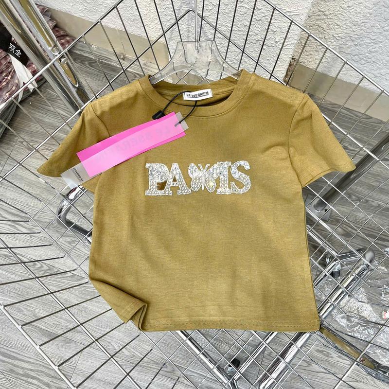 Aó thun cotton vạt bằng PARIS BƯỚM mã B139 4